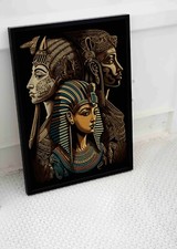 Listing image for EGYPTIAN GODS PHARAOHS GODDESSES POSTER PRINT ANCIENT EGYPT WALL ART A3 A4 SIZE