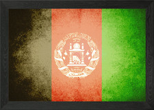 Listing image for Afghanistan vintage flag Framed Wall Art Poster Canvas Print Picture