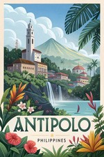 Listing image for Captivating Antipolo Philippines Travel Poster - Tropical Paradise Art Print A1