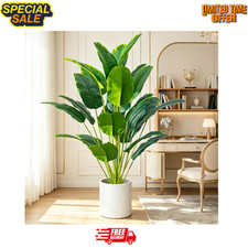 Listing image for Large Artificial Palm Tree Fake Tropical Plant Indoor Home Office Decor UK