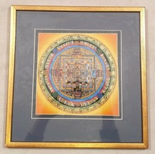 Listing image for Abstract Asian Indian Art Print in Gold Frame by Joanne Harmer Gallery Deal Kent