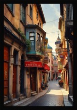 Listing image for Istanbul Art Graceful Framed Wall Poster Print Decor