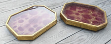 Listing image for Antique 20th Century Giltwood Wall Display Cases with velvet interior
