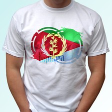 Listing image for Eritrea flag white t shirt modern top africa tee art design all sizes