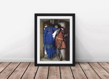 Listing image for Hellelil and Hildebrand Turret Stairs Print Romantic Medieval Wall Art Framed