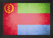 Listing image for Eritrea vintage flag Framed Wall Art Poster Canvas Print Picture