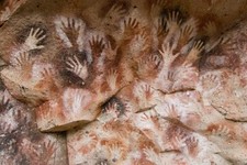 Listing image for Prehistoric Cave Paintings Vintage Art Poster
