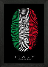 Listing image for Italian Heritage Pride Framed Wall Art Poster Canvas Print Picture