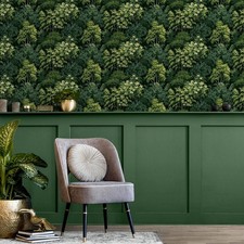 Listing image for Green Forest World of Wallpaper Folklore Woodland Pattern Home Decor AF0046