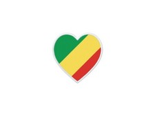 Listing image for Patch badge print flag country heart RCB congo