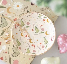 Listing image for Whimsical Fairy Folklore Woodland Print Trinket Dish Jewellery Tray Home Decor