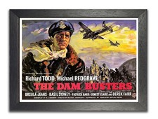 Listing image for The Dam Buster Vintage History Movie Poster War Drama Film WW2 Bomber Command