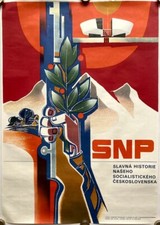 Listing image for Original Vintage Poster WORLD WAR - NATIONAL UPRISING - HISTORY -MEMORIAL - 1982