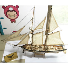 Listing image for New Version Ancient Ship Model Building Kits Halcon 1840 CNC Brass Cannons Luxur