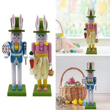 Listing image for Easter Bunny Nutcracker Nutcracker Figure Collectible Easter Decoration for