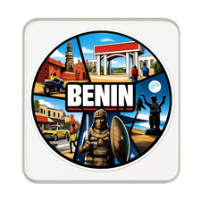 Listing image for Benin Collage Fridge Magnet: Cute Handmade Travel Souvenir Gift