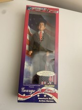 Listing image for Vintage Talking George W. Bush Action Figure Doll Boxed Political Collectible