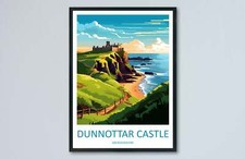 Listing image for Dunnottar Castle Travel Print Wall Art Dunnottar Castle Wall Hanging Home Décor