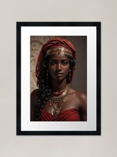 Listing image for African Cushite Princess (2.0) - 4 Framed Wall Art Poster Canvas Print Picture