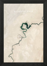 Listing image for Euphrates River Iraq Art Framed Wall Art Poster Canvas Print Picture