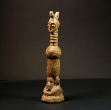 Listing image for African Statue Wooden Ritual Fetish Sculpture Carved Art Collectible Piece -8997