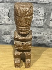 Listing image for Handcarved Wooden Tiki Totem Incense Holder Polynesian Sculpture home decor