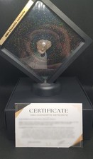 Listing image for Large Genuine meteorite space rock in black display box art gift with COA