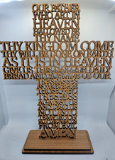 Listing image for Lords Prayer Our Father Cross, Christianity, Catholic Version/ Religious Decor