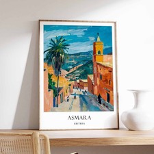 Listing image for 7 Asmara Poster, Eritrea Decor, Eritrea Art, African Wall Art, Africa Travel Pos