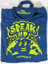 Listing image for Guardian Glastonbury Festival Rucksack Blue collectible Bag 2022 Canvas