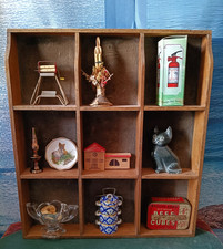 Listing image for Vintage Cabinet of Miniature Curiosities Trinket Shelf Decor Display Whimsycore
