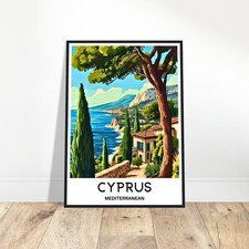 Listing image for Cyprus Travel Print Poster Mediterranean Lover Gift