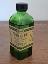 Listing image for Vintage John Wyeth London Endrine Nasal Compound Green Glass Medicine Bottle