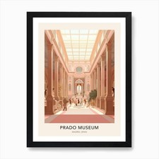 Listing image for The Prado Museum Madrid Spain Trave Framed Wall Art Poster Canvas Print Picture