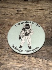 Listing image for Vintage Science Museum Space Pin Button Badge Rare Collectible