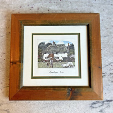 Listing image for Vintage Art Deadeye Dick by Chad Coleman Print on Paper Wood Framed 12" x 11"