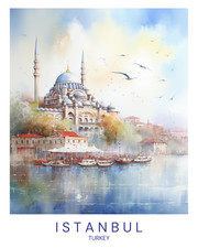 Listing image for istanbul turkey A1-A4 Poster Art Painting Master Fine Classic Wall Decoration