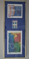 Listing image for Framed USPS Stamp Display- Atlanta Women's Leadership & Breast Cancer Awareness
