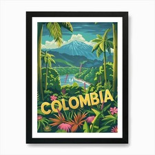 Listing image for Colombia 2 Art Print Framed Wall Art Poster Canvas Print Picture