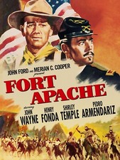Listing image for FORT APACHE 1948 Poster print 24x36" John Wayne Henry Fonda Shirley Temple