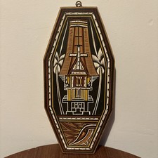 Listing image for Vintage Toraja Tongkonan House Carved Wood Wall Art Panel Tribal Indonesia Decor