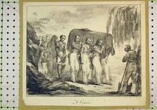 Listing image for Original Old Antique Print Siers Men Carrying Coffin Funeral