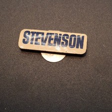 Listing image for Vtg Adlai Stevenson Presidential Campaign Pin Tab Button Political Memorabilia