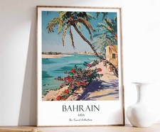 Listing image for 6 Bahrain Print, Bahrain Travel Poster, Middle East Travel Print, Islamic Decor,