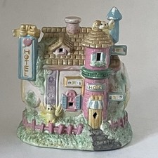 Listing image for Vtg Easter Village Hotel Moneybox Retro 90s Hand Painted Collectible Piggybank