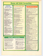 Listing image for Vtg Irish Folklore Songs & Lyrics Paddy McGinty's Goat Mountain Dew Print Art