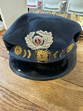 Listing image for Rare Hybrid DDR / Finnish Air Force Officer’s Visor Cap – Cold War Collectible