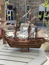 Listing image for Vintage Handmade Wooden Tall Ship Model – Mauritian Restoration Project