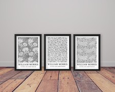 Listing image for Set of 3 William Morris Vintage Botanical Art Prints Classic Home Decor Wall Art