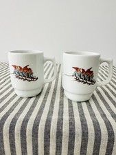 Listing image for Pair of vintage Porsgrund elves cups Norway 1995 nordic scandi collectible VGC